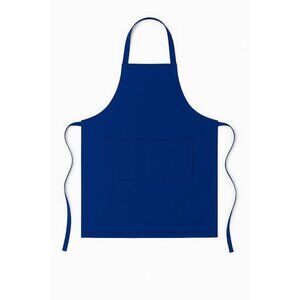 Blue Adjustable Apron with Pockets – Unisex Polyester Apron for Cooking, Crafts,
